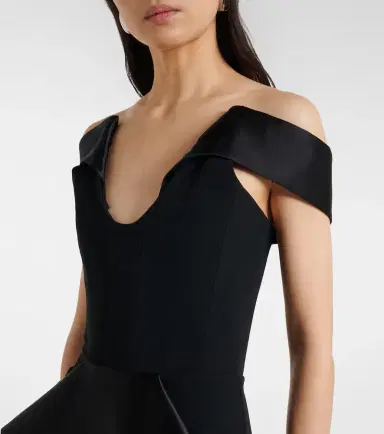 Maticevski Barrier off-shoulder satin midi dress | Thumbnail 6