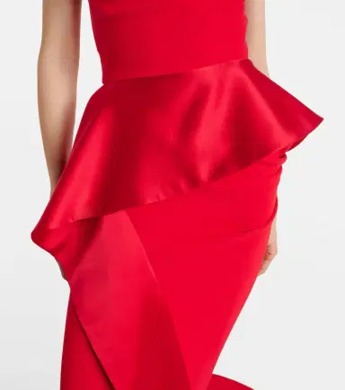 Maticevski Provocateur halterneck peplum satin gown | Thumbnail 2