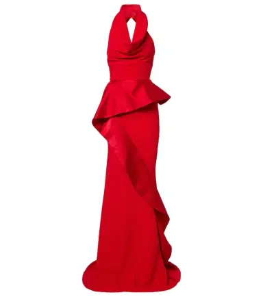 Maticevski Provocateur halterneck peplum satin gown | Thumbnail 1