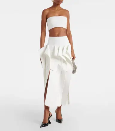 Maticevski Streaming draped midi skirt | Thumbnail 2