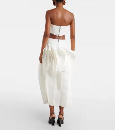 Maticevski Streaming draped midi skirt | Thumbnail 6