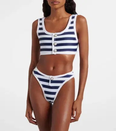Same Grace striped bikini bottoms | Thumbnail 4