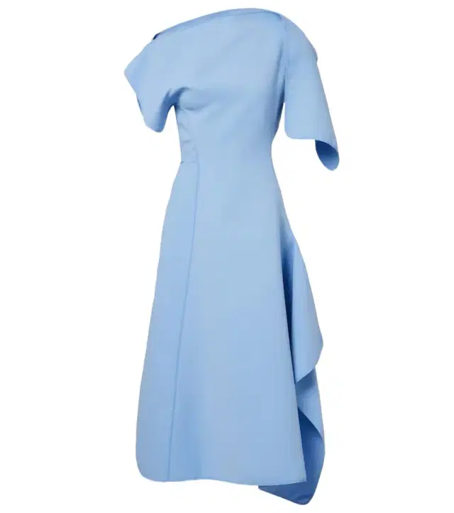 Diadem draped midi dress