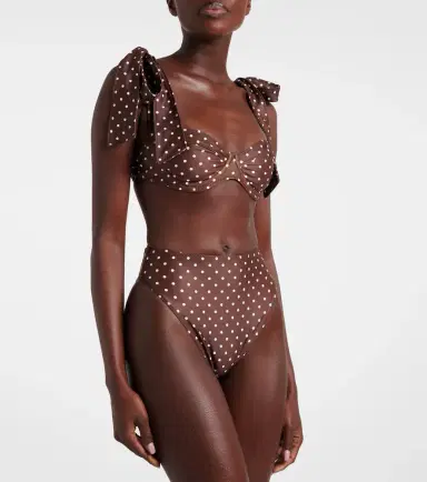 Same Lady polka-dot bikini top | Thumbnail 3