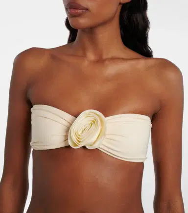 Same Rosette floral-appliqué bandeau bikini top | Thumbnail 2