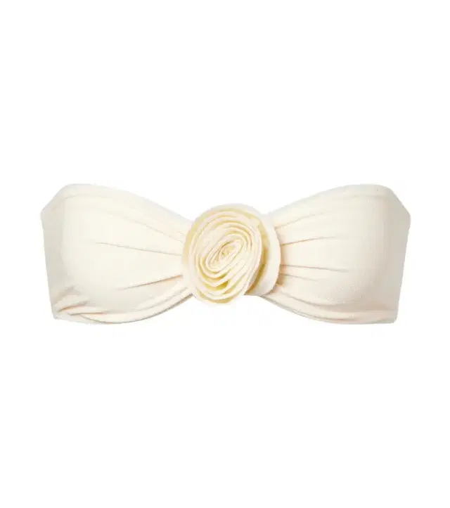 Same Rosette floral-appliqué bandeau bikini top