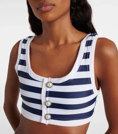 Same Grace striped bikini top | Thumbnail 3