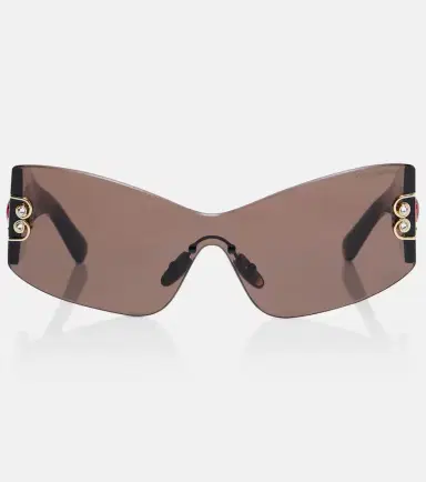 Dolce & Gabbana Embellished rectangular sunglasses | Thumbnail 2