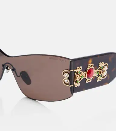 Dolce & Gabbana Embellished rectangular sunglasses | Thumbnail 3