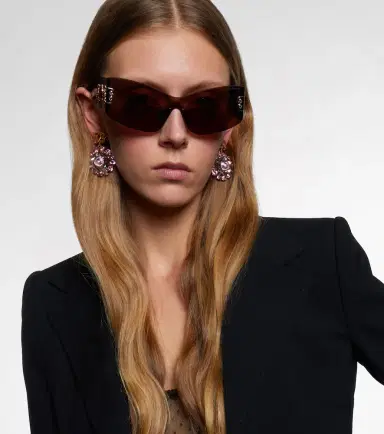 Dolce & Gabbana Embellished rectangular sunglasses | Thumbnail 6