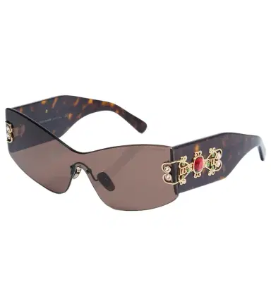 Dolce & Gabbana Embellished rectangular sunglasses | Thumbnail 1