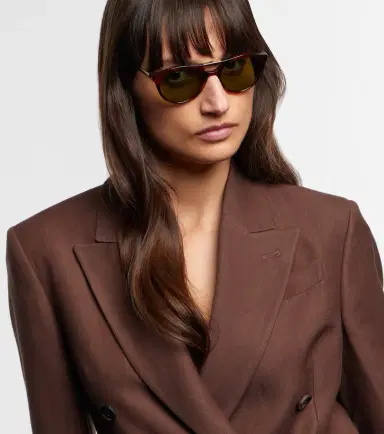 Brunello Cucinelli Sartorial Sunset round sunglasses | Thumbnail 6