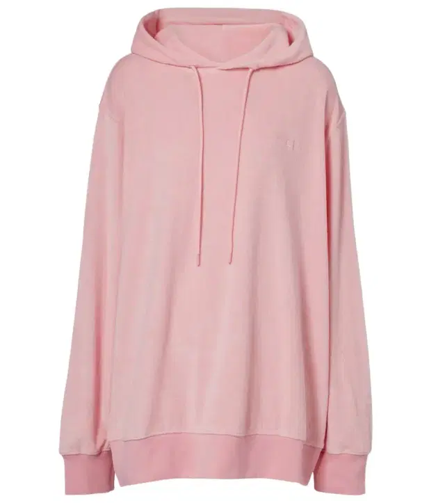 Hunza G Logo cotton terry hoodie