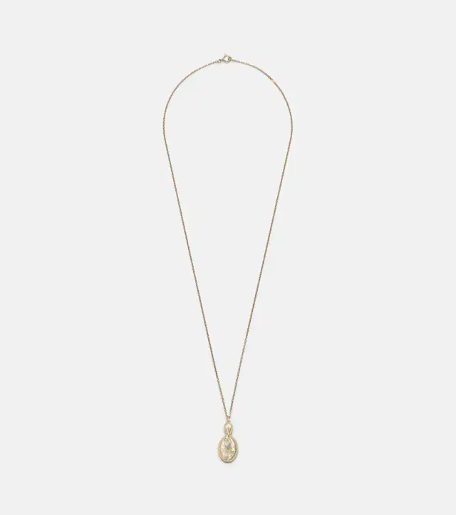 Yvonne Leon Yvonne Léon Joli Miroir 18kt and 9kt gold pendant necklace with citrines