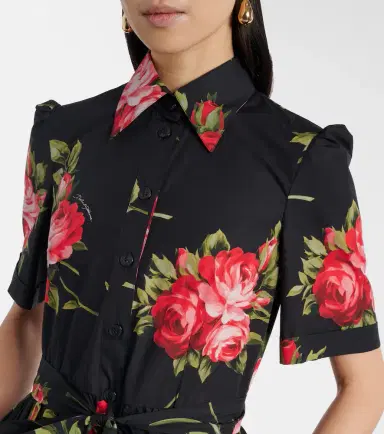 Dolce & Gabbana Belted floral cotton shirt midi dress | Thumbnail 5 Dolce & Gabbana Belted floral cotton shirt midi dress | Thumbnail 5