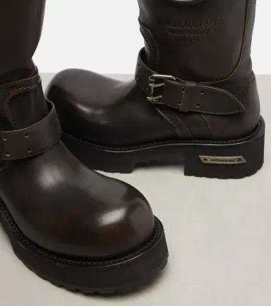 Balenciaga Venom debossed leather boots | Thumbnail 3