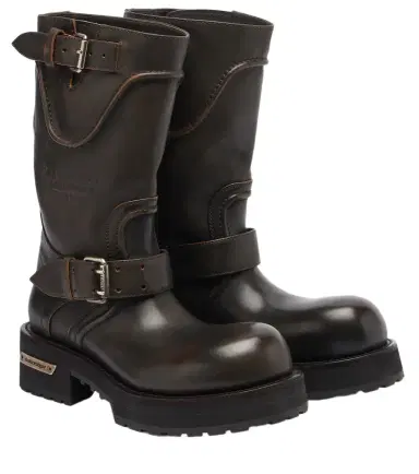 Balenciaga Venom debossed leather boots | Thumbnail 1