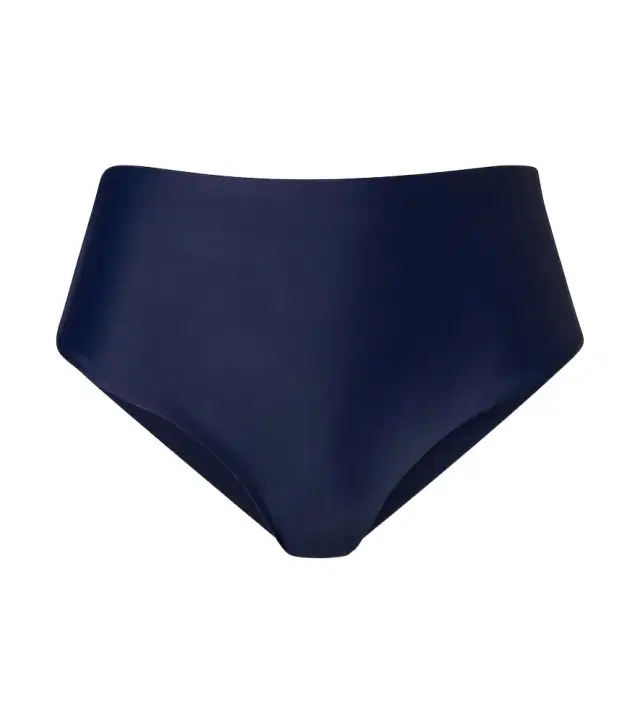 Bound high-rise bikini bottoms