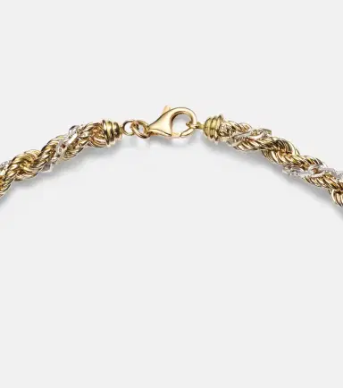 Yvonne Léon Yvonne Léon Corde Torsade 18kt gold and white gold necklace | Thumbnail 3