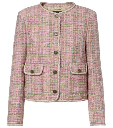 Etro Checked cotton-blend tweed jacket | Thumbnail 1