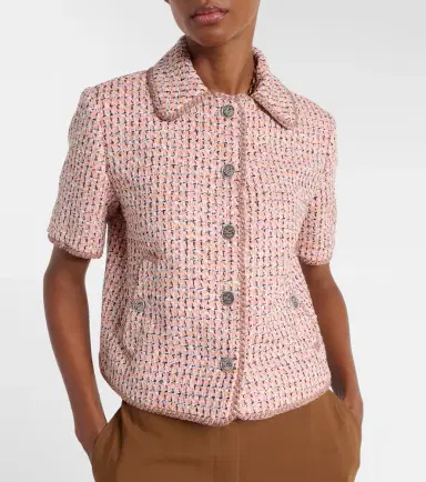 Etro Cropped tweed jacket | Thumbnail 4 Etro Cropped tweed jacket | Thumbnail 4