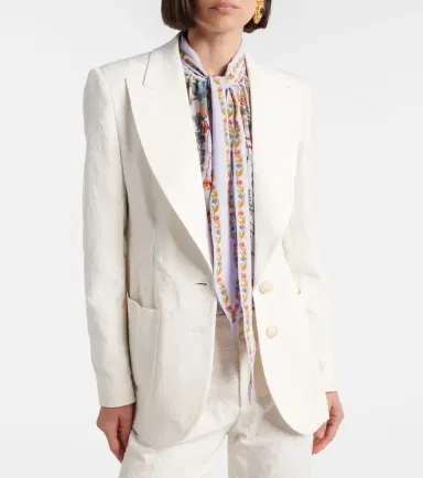 Etro Embroidered cotton-blend blazer | Thumbnail 5
