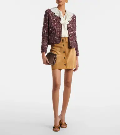Etro Cropped cotton-blend bouclé jacket | Thumbnail 6 Etro Cropped cotton-blend bouclé jacket | Thumbnail 6