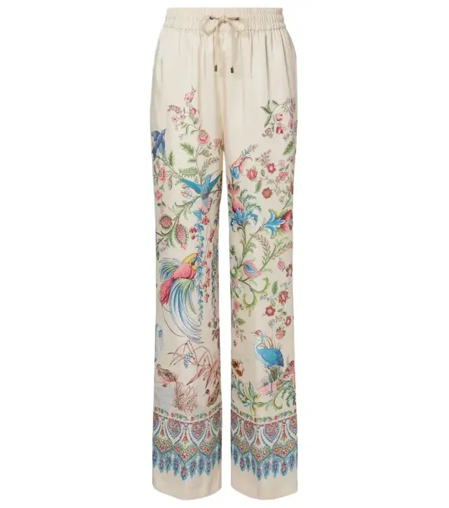 Etro Floral wide-leg pants