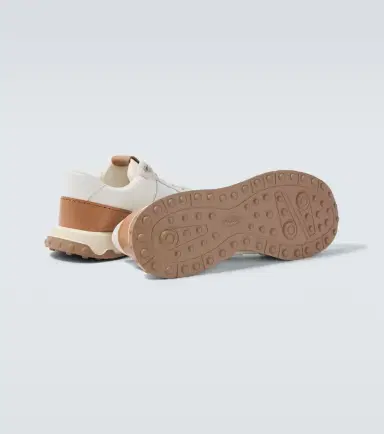 Tod's Leather and suede-trimmed sneakers | Thumbnail 5