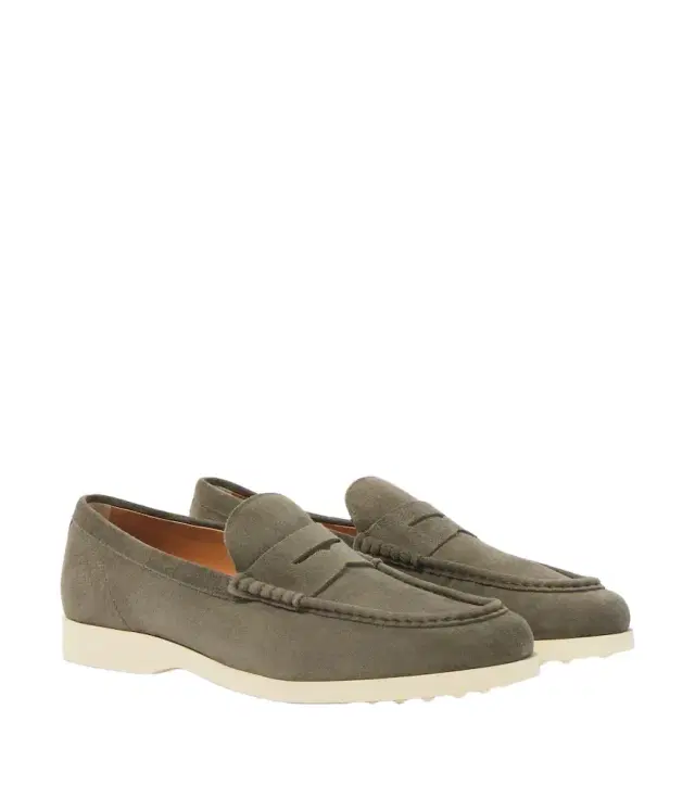 Tod's Suede penny loafers