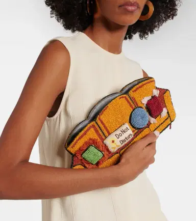 Staud Couch beaded clutch | Thumbnail 4