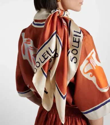 ALÉMAIS Alémais Soleil D'Amour silk scarf | Thumbnail 4