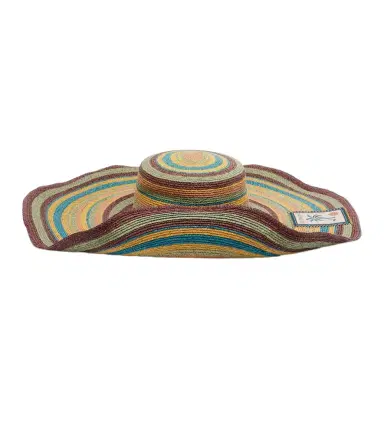 ALÉMAIS Alémais Dusk striped raffia sun hat | Thumbnail 1
