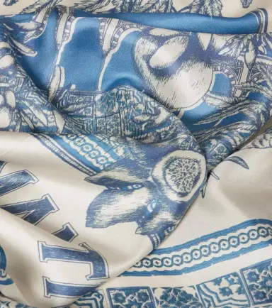 ALÉMAIS Alémais Villa Romantica silk scarf | Thumbnail 3