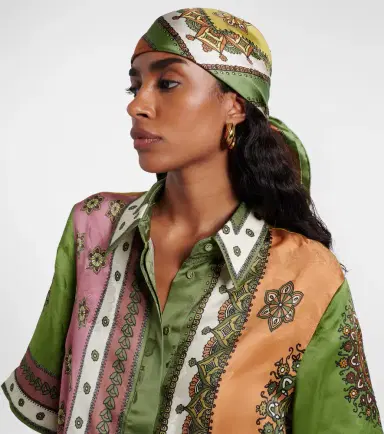 ALÉMAIS Alémais Contina Tiles silk scarf | Thumbnail 4
