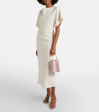 Staud Lila leather-trimmed satin bucket bag | Thumbnail 6 Staud Lila leather-trimmed satin bucket bag | Thumbnail 6