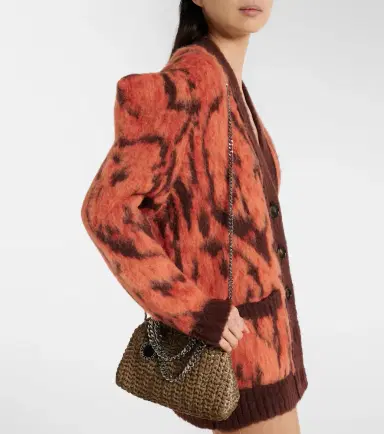 Stella McCartney Falabella Small velvet tote bag | Thumbnail 6