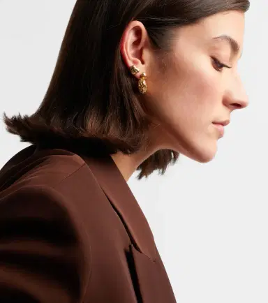 Sydney Evan Icon Wallpaper 14kt gold drop earrings | Thumbnail 3