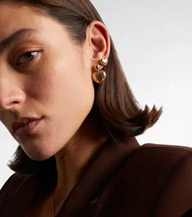 Sydney Evan Icon Wallpaper 14kt gold drop earrings | Thumbnail 4