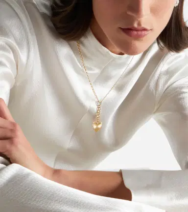 FoundRae Radiating Heart 18kt gold pendant necklace with diamonds | Thumbnail 2 FoundRae Radiating Heart 18kt gold pendant necklace with diamonds | Thumbnail 2