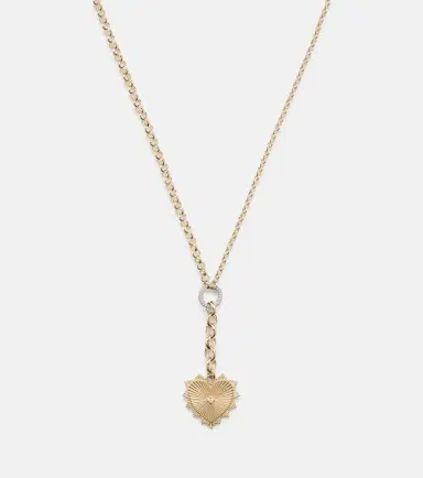 FoundRae Radiating Heart 18kt gold pendant necklace with diamonds | Thumbnail 5 FoundRae Radiating Heart 18kt gold pendant necklace with diamonds | Thumbnail 5