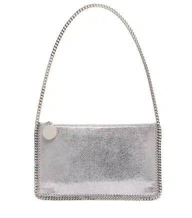 Stella McCartney Falabella Mini metallic shoulder bag | Thumbnail 1 Stella McCartney Falabella Mini metallic shoulder bag | Thumbnail 1