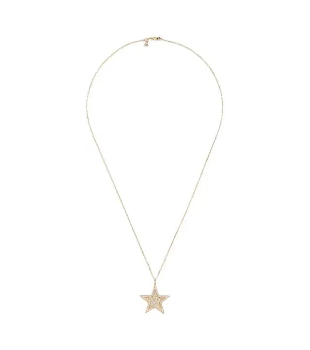Sydney Evan Icon Wallpaper Star 14kt gold pendant necklace with diamonds