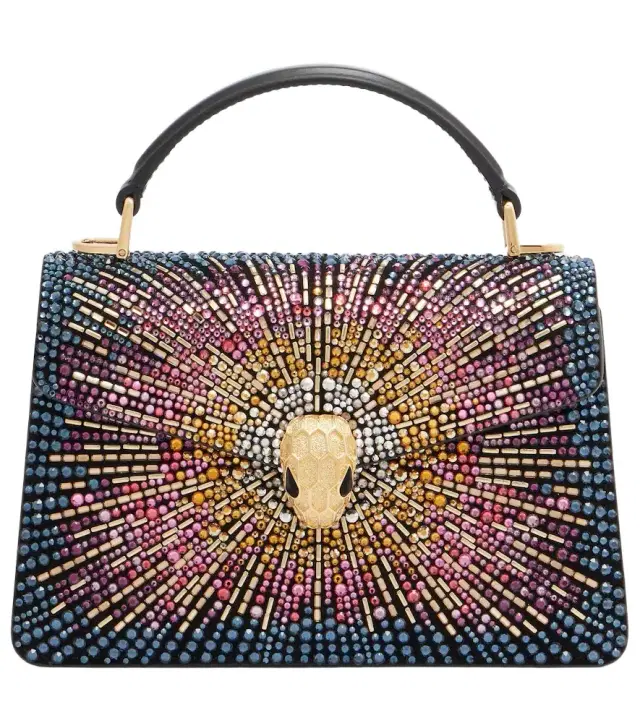 Bvlgari Serpenti Forever Mini leather top-handle bag
