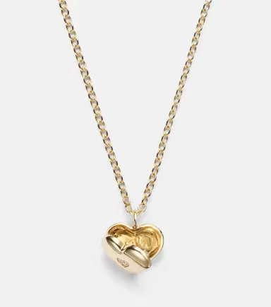 Sydney Evan Wallpaper Heart 14kt gold pendant necklace with diamonds | Thumbnail 2 Sydney Evan Wallpaper Heart 14kt gold pendant necklace with diamonds | Thumbnail 2
