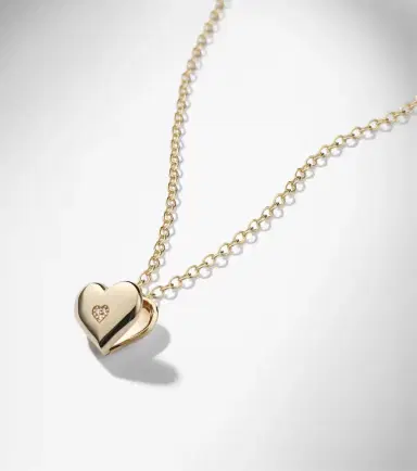 Sydney Evan Wallpaper Heart 14kt gold pendant necklace with diamonds | Thumbnail 7 Sydney Evan Wallpaper Heart 14kt gold pendant necklace with diamonds | Thumbnail 7
