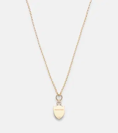 FoundRae Protection Fine Belcher 18kt gold necklace with diamonds | Thumbnail 5 FoundRae Protection Fine Belcher 18kt gold necklace with diamonds | Thumbnail 5