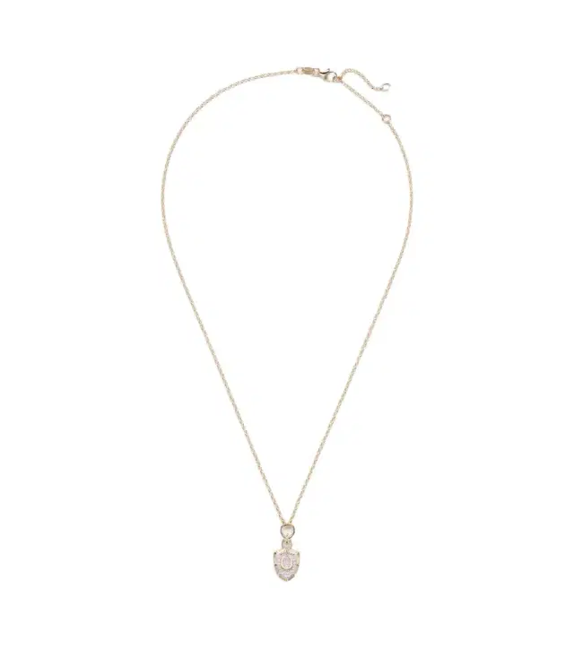 FoundRae Protection Fine Belcher 18kt gold necklace with diamonds
