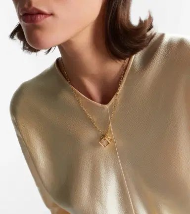 Sydney Evan 14kt gold charm necklace with diamonds | Thumbnail 2 Sydney Evan 14kt gold charm necklace with diamonds | Thumbnail 2