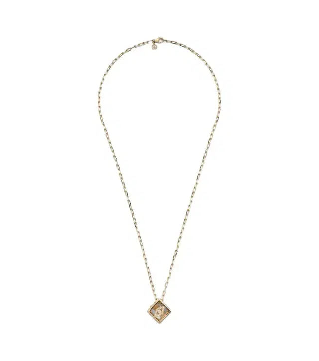 Sydney Evan 14kt gold charm necklace with diamonds